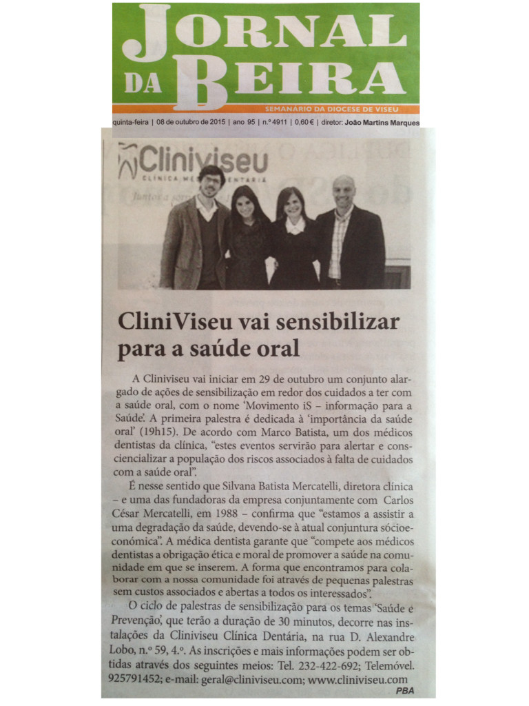 Notícia Cliniviseu Jornal da Beira